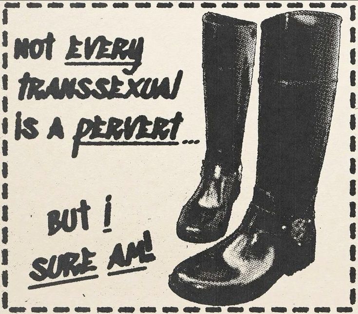 not every transexual is a pervert, but i sure am